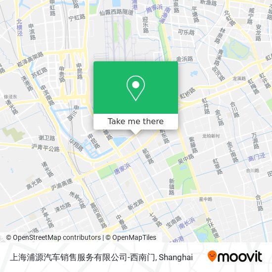 上海浦源汽车销售服务有限公司-西南门 map