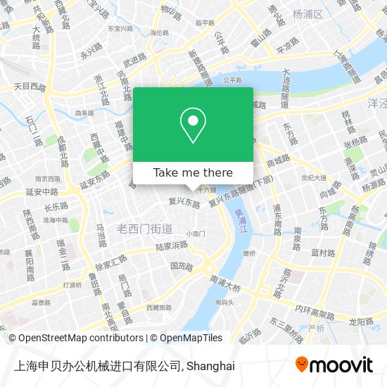上海申贝办公机械进口有限公司 map