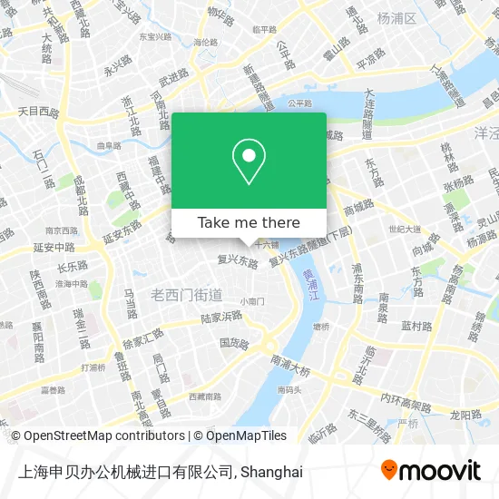 上海申贝办公机械进口有限公司 map