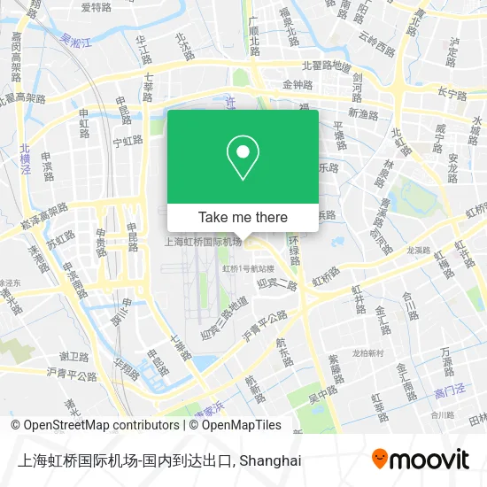 上海虹桥国际机场-国内到达出口 map