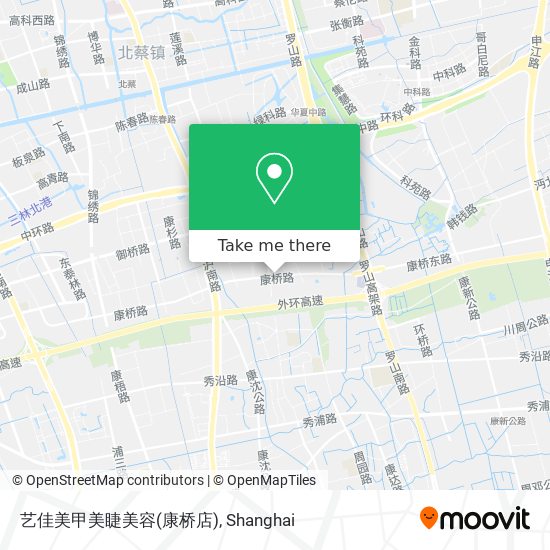艺佳美甲美睫美容(康桥店) map