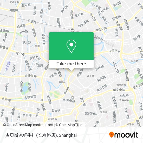 杰贝斯冰鲜牛排(长寿路店) map