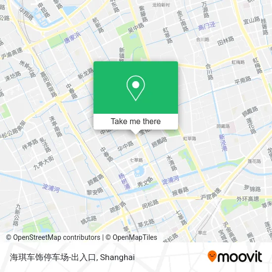 海琪车饰停车场-出入口 map