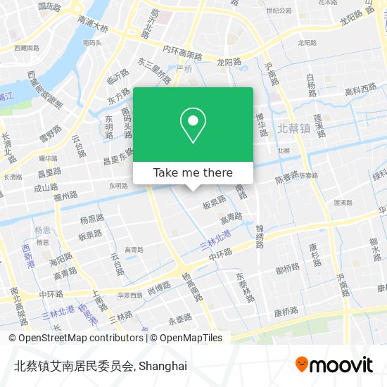 北蔡镇艾南居民委员会 map