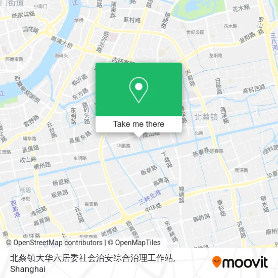 北蔡镇大华六居委社会治安综合治理工作站 map