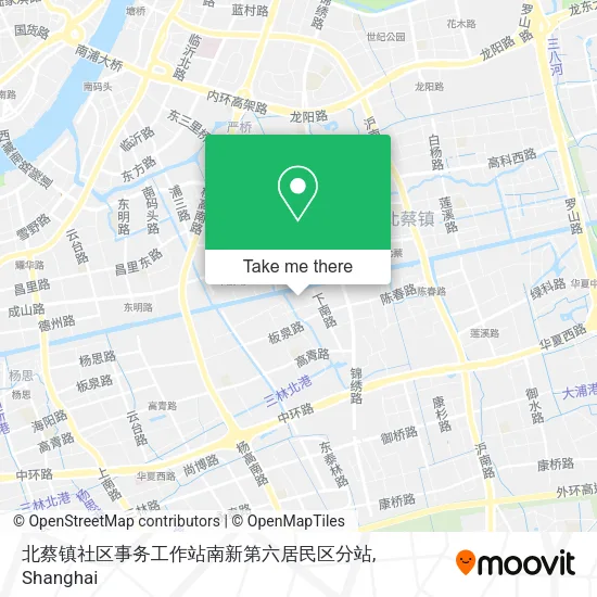 北蔡镇社区事务工作站南新第六居民区分站 map