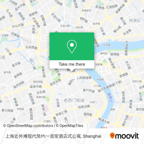 上海近外滩现代简约一居室酒店式公寓 map