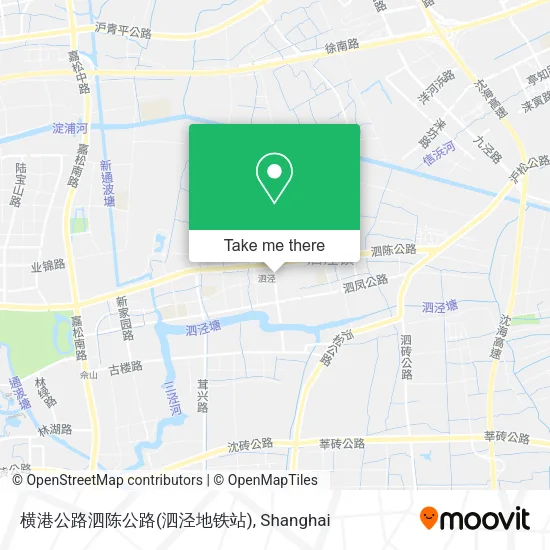 横港公路泗陈公路(泗泾地铁站) map