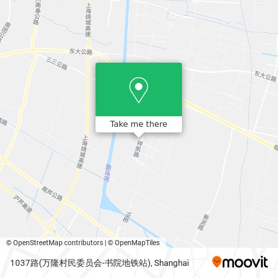 1037路(万隆村民委员会-书院地铁站) map