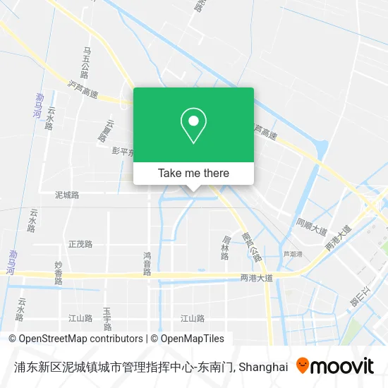 浦东新区泥城镇城市管理指挥中心-东南门 map