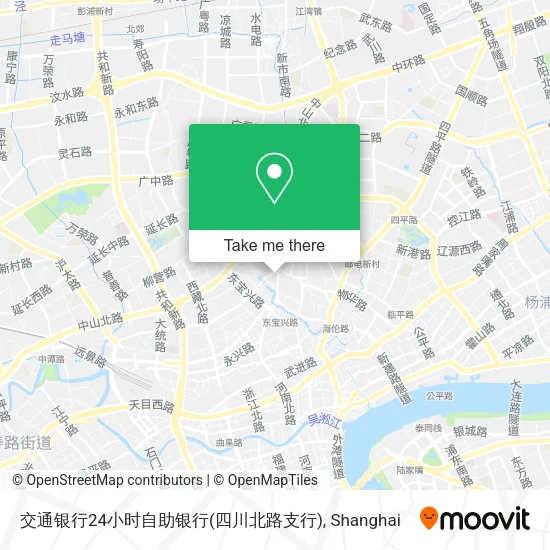 交通银行24小时自助银行(四川北路支行) map