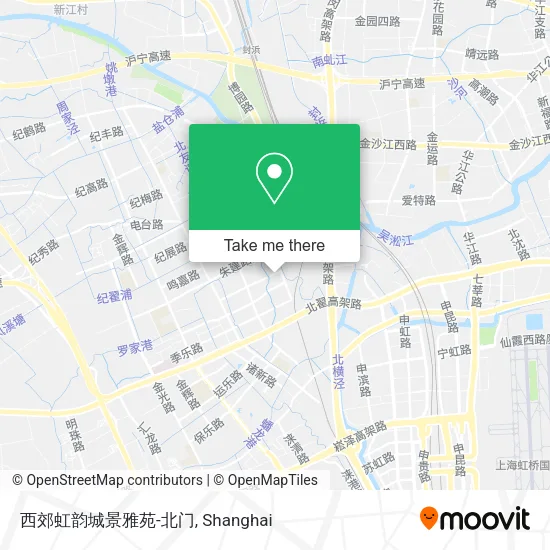 西郊虹韵城景雅苑-北门 map