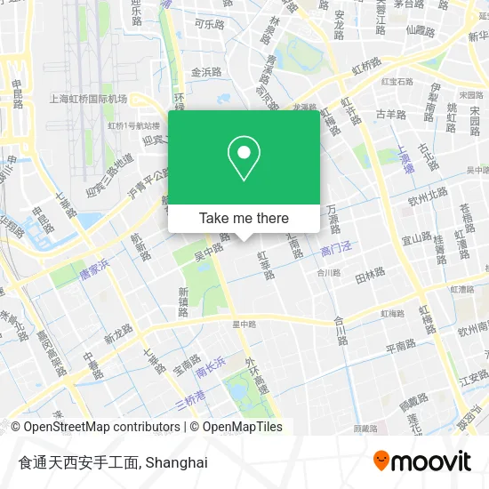 食通天西安手工面 map