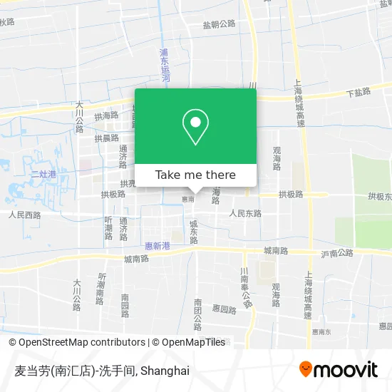 麦当劳(南汇店)-洗手间 map