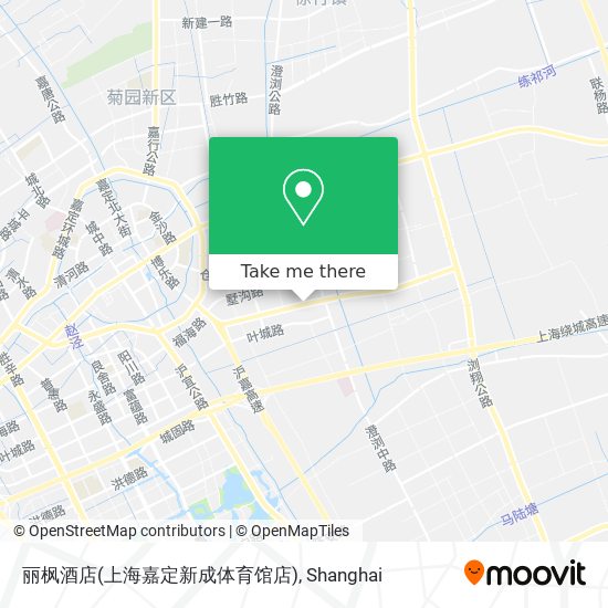 丽枫酒店(上海嘉定新成体育馆店) map