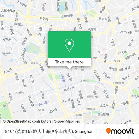 8101(莫泰168旅店上海伊犁南路店) map