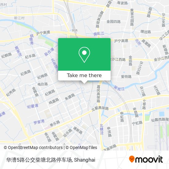 华漕5路公交柴塘北路停车场 map