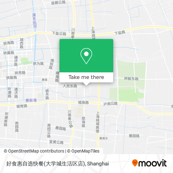 好食惠自选快餐(大学城生活区店) map