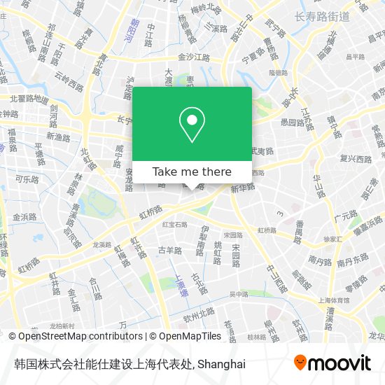 韩国株式会社能仕建设上海代表处 map