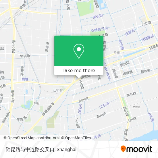 陪昆路与中连路交叉口 map