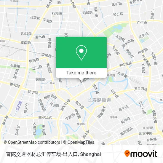 普陀交通器材总汇停车场-出入口 map