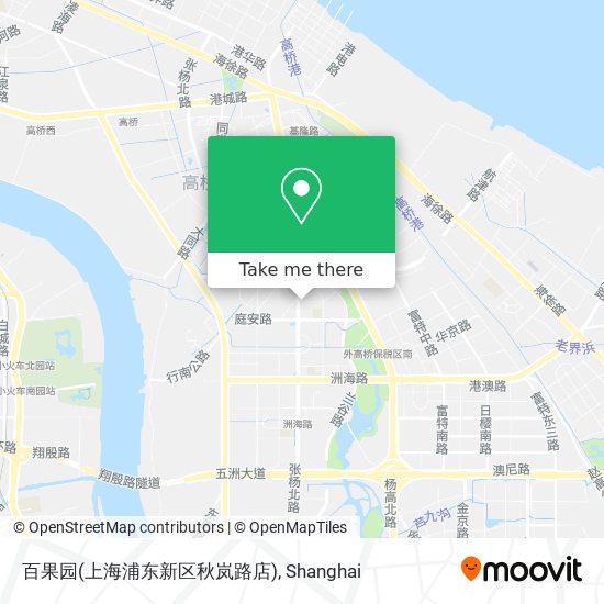 百果园(上海浦东新区秋岚路店) map