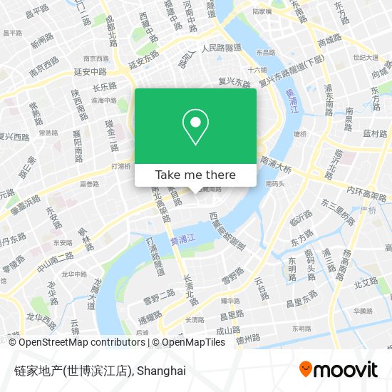 链家地产(世博滨江店) map