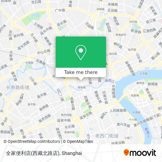 全家便利店(西藏北路店) map