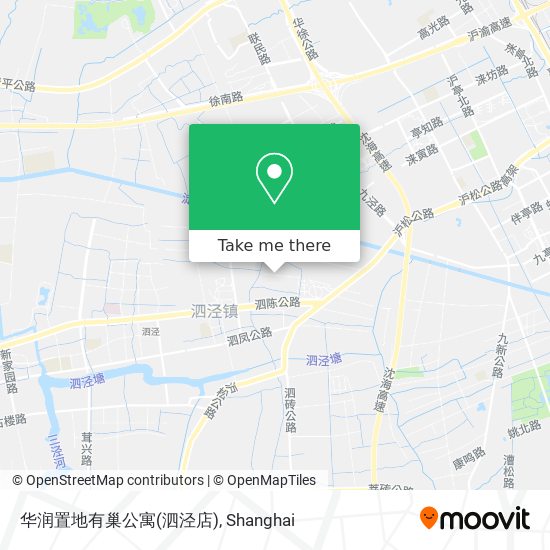 华润置地有巢公寓(泗泾店) map