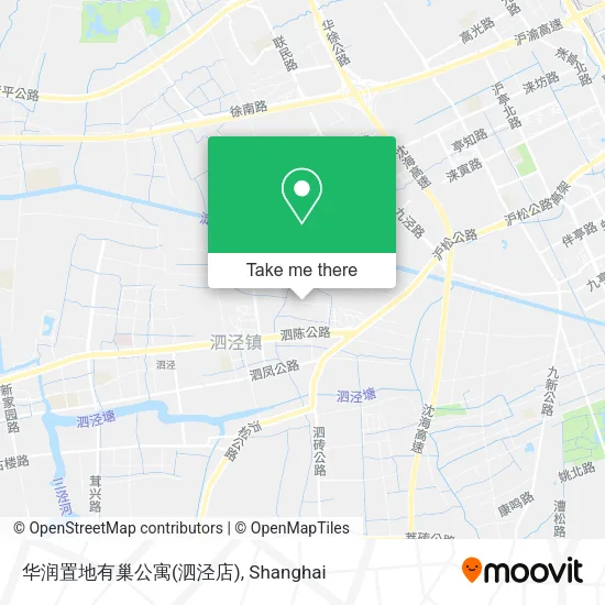 华润置地有巢公寓(泗泾店) map
