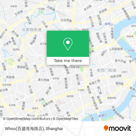 Whoo(百盛淮海路店) map