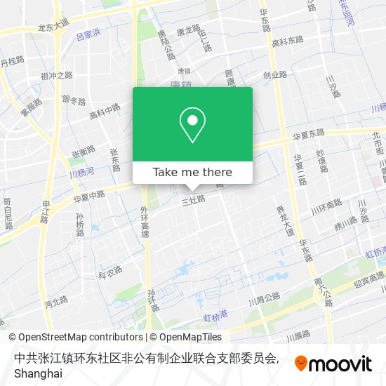 中共张江镇环东社区非公有制企业联合支部委员会 map