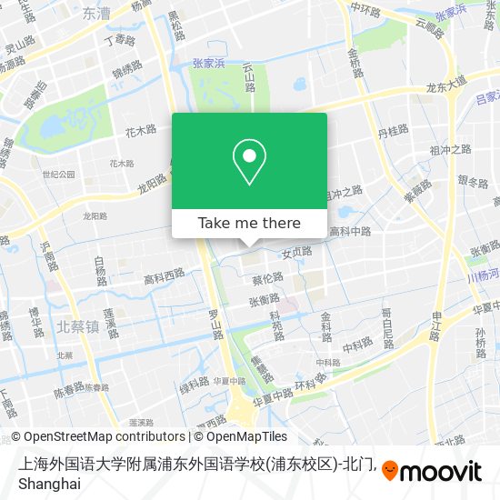 上海外国语大学附属浦东外国语学校(浦东校区)-北门 map