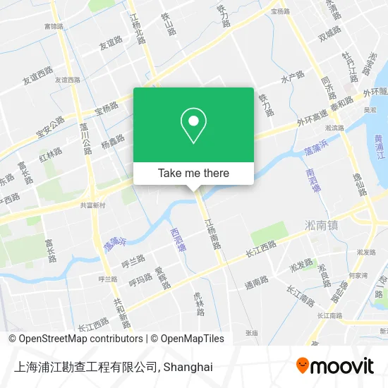 上海浦江勘查工程有限公司 map