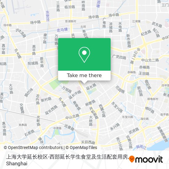 上海大学延长校区-西部延长学生食堂及生活配套用房 map
