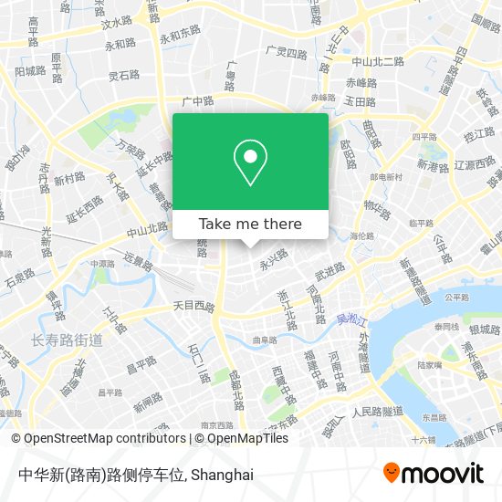 中华新(路南)路侧停车位 map