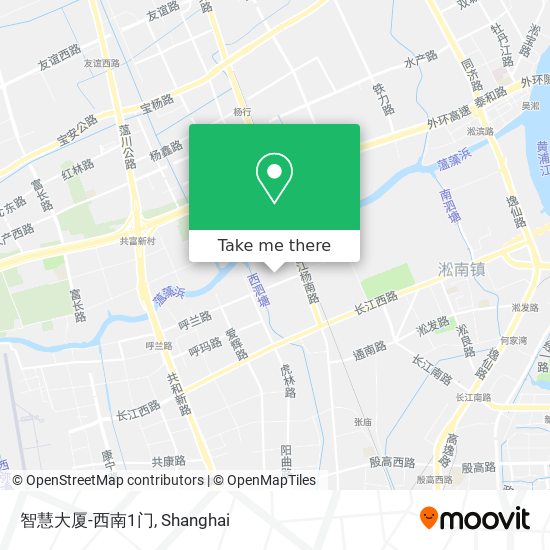 智慧大厦-西南1门 map