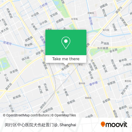 闵行区中心医院犬伤处置门诊 map