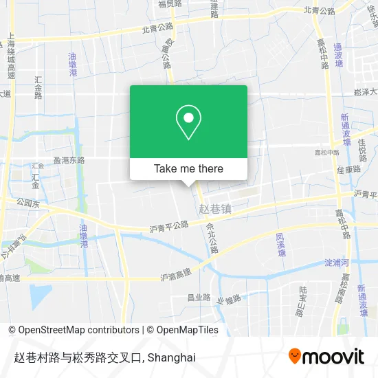 赵巷村路与崧秀路交叉口 map
