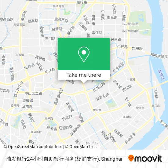 浦发银行24小时自助银行服务(杨浦支行) map