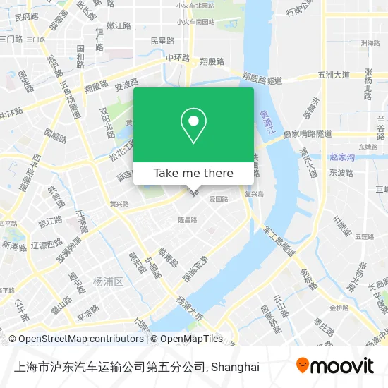 上海市泸东汽车运输公司第五分公司 map