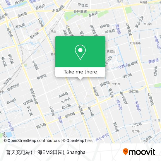 普天充电站(上海EMS田园) map