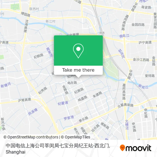 中国电信上海公司莘闵局七宝分局纪王站-西北门 map
