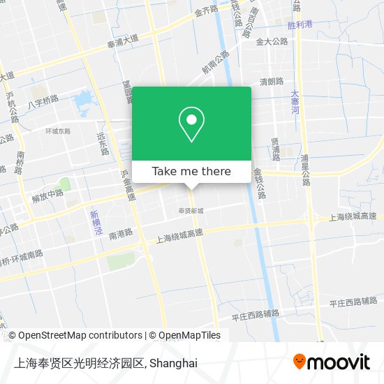 上海奉贤区光明经济园区 map