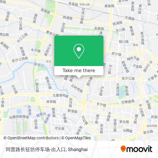 同普路长征坊停车场-出入口 map