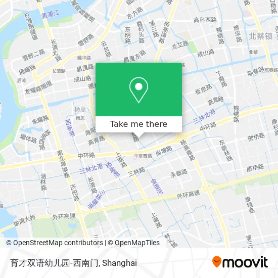 育才双语幼儿园-西南门 map