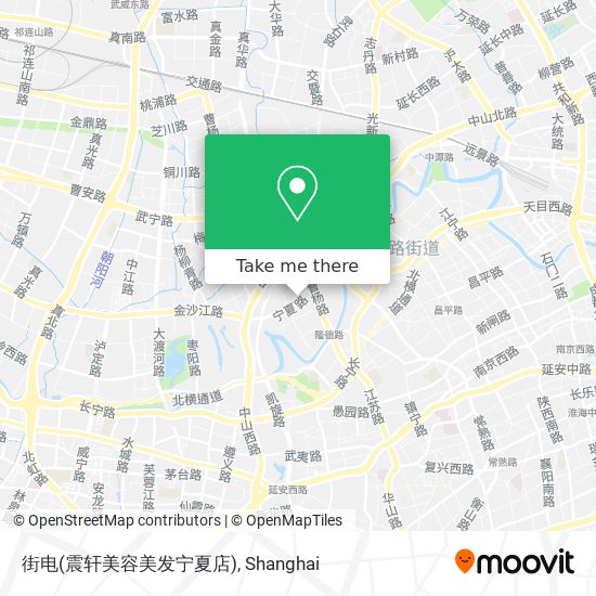 街电(震轩美容美发宁夏店) map