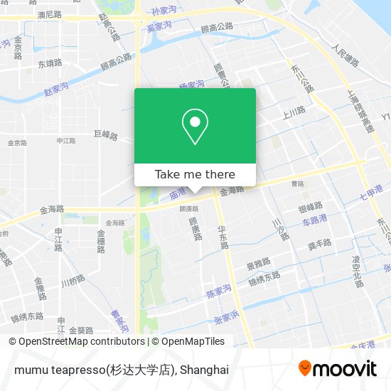 mumu teapresso(杉达大学店) map