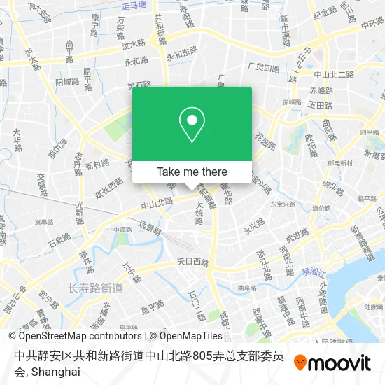 中共静安区共和新路街道中山北路805弄总支部委员会 map