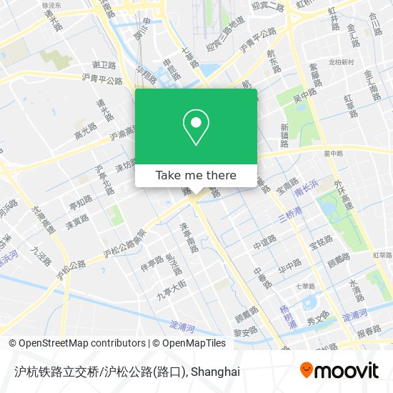 沪杭铁路立交桥/沪松公路(路口) map